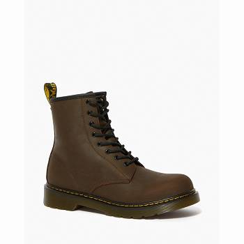 Dr Martens 1460 Faux Fur Lined Lace Up - Hnede Cizmy Detske, DR0408